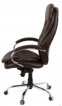 Кресло Аклас Валенсия Soft CH MB (Кожа LC-K Dark brown/PU Dark brown)