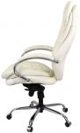 Крісло АКЛАС Валенсія Soft CH MB (Шкіра Lux LC-W White/PU White)