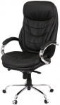 Крісло АКЛАС Валенсія Soft CH MB (Шкіра LC-A Black/PU Black)
