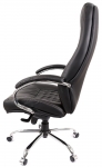 Кресло АКЛАС Луизиана MB (GB-242CC) (Кожа LC-A Black/PU Black)