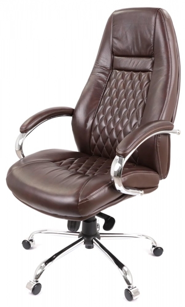 Крісло АКЛАС Луізіана MB (GB-242CC) (Шкіра LC-K Dark brown/PU Dark brown)