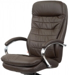 Крісло АКЛАС Валенсія MB XY-7340 (Шкіра LC-K Dark brown/PU Dark brown)