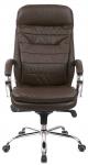 Крісло АКЛАС Валенсія MB XY-7340 (Шкіра LC-K Dark brown/PU Dark brown)