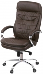 Крісло АКЛАС Валенсія MB XY-7340 (Шкіра LC-K Dark brown/PU Dark brown)