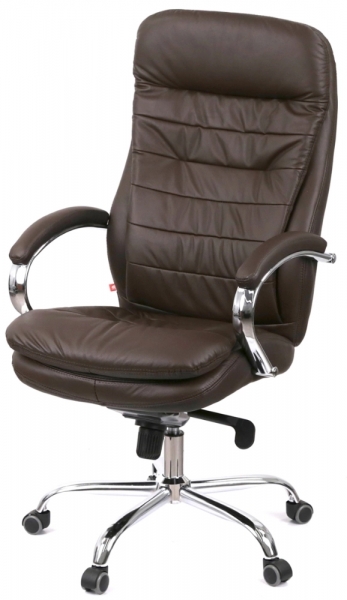 Крісло АКЛАС Валенсія MB XY-7340 (Шкіра LC-K Dark brown/PU Dark brown)