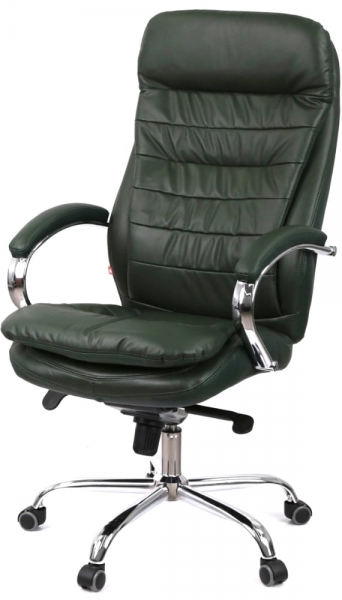 Крісло АКЛАС Валенсія MB XY-7340 (Шкіра Lux LC Green/PU Green)