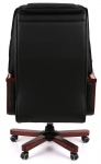Кресло АКЛАС Галахад EX RL (Кожа LC-A Black/PU Black)
