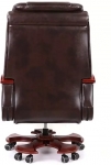 Кресло АКЛАС Тристрам EX RL (Кожа Lux LC-K Dark brown/PU Dark brown)