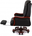 Крісло АКЛАС Трістрам EX RL (Шкіра LC-A Black/PU Black)