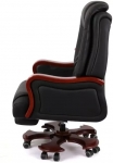 Крісло АКЛАС Трістрам EX RL (Шкіра LC-A Black/PU Black)