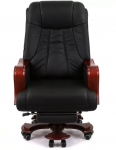 Крісло АКЛАС Трістрам EX RL (Шкіра LC-A Black/PU Black)