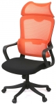 Крісло офісне АКЛАС Доріан BL TILT (K-09 Orange/OS Black)