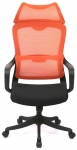 Крісло офісне АКЛАС Доріан BL TILT (K-09 Orange/OS Black)
