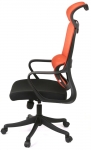 Крісло офісне АКЛАС Доріан BL TILT (K-09 Orange/OS Black)