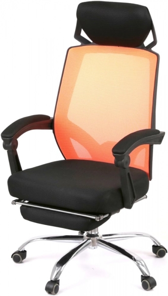 Крісло офісне АКЛАС Катран CH RL(L) color (Помаранчевий/Чорний)