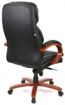 Кресло АКЛАС Тироль EX GB-236WW (Кожа LC-A Black/PU Black)