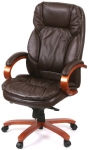 Крісло АКЛАС Тіроль EX GB-236WW (Шкіра LC-K Dark brown/PU Dark brown)