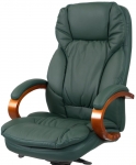 Крісло АКЛАС Тіроль EX GB-236WW (Шкіра Lux LC Green/PU Green)