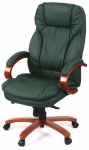 Крісло АКЛАС Тіроль EX GB-236WW (Шкіра Lux LC Green/PU Green)
