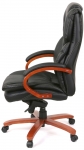 Кресло АКЛАС Флорида EX MB GB-233WW (Кожа LC-A Black/PU Black)