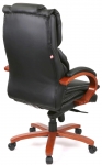 Кресло АКЛАС Флорида EX MB GB-233WW (Кожа LC-A Black/PU Black)