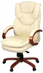 Крісло АКЛАС Флорида EX MB GB-233WW (Шкіра LC-F Beige/PU Beige)