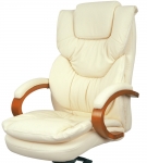 Крісло АКЛАС Флорида EX MB GB-233WW (Шкіра LC-F Beige/PU Beige)