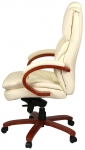 Крісло АКЛАС Флорида EX MB GB-233WW (Шкіра LC-F Beige/PU Beige)
