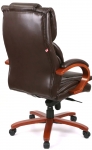 Крісло АКЛАС Флорида EX MB GB-233WW (Шкіра LC-K Dark brown/PU Dark brown)