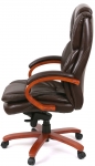 Крісло АКЛАС Флорида EX MB GB-233WW (Шкіра LC-K Dark brown/PU Dark brown)