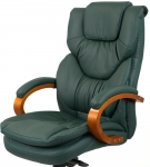 Крісло АКЛАС Флорида EX MB GB-233WW (Шкіра Lux LC Green/PU Green)