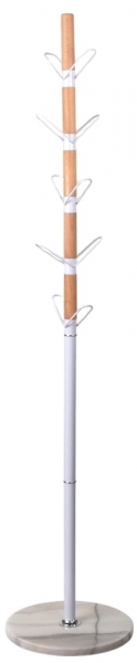 Вішак підлоговий АКЛАС Тополя VKY-6015W 171x37 (Бук/металл білий)
