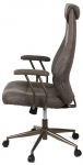 Кресло офисное Аклас Булат R-SR (Искусственная замша 02 Dark gray)