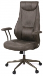 Кресло офисное Аклас Булат R-SR (Искусственная замша 02 Dark gray)