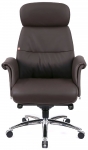 Крісло АКЛАС Драгобрат AL MB (Шкіра LC-K Dark brown/PU Dark brown)