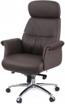 Крісло АКЛАС Драгобрат AL MB (Шкіра LC-K Dark brown/PU Dark brown)