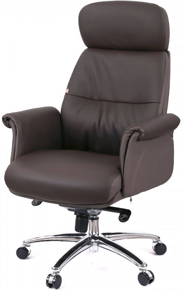 Крісло АКЛАС Драгобрат AL MB (Шкіра LC-K Dark brown/PU Dark brown)