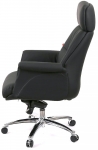 Кресло АКЛАС Драгобрат AL MB (Кожа LC-A Black/PU Black)