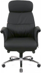 Кресло АКЛАС Драгобрат AL MB (Кожа LC-A Black/PU Black)