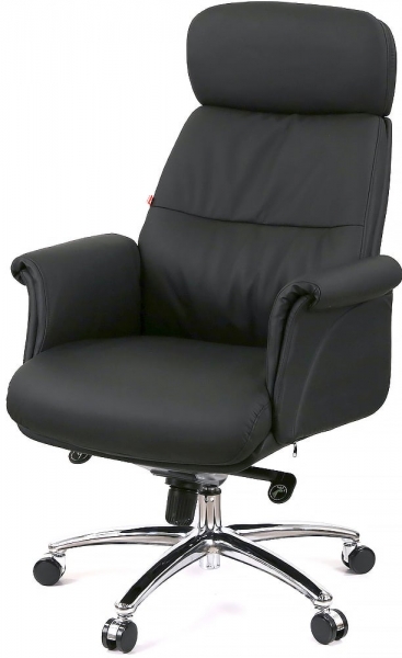 Кресло АКЛАС Драгобрат AL MB (Кожа LC-A Black/PU Black)