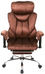 Кресло АКЛАС Бамбетель Tex RL 10093H (Бархат 17 Коричневый)