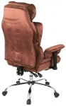 Кресло АКЛАС Бамбетель Tex RL 10093H (Бархат 17 Коричневый)