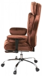 Кресло АКЛАС Бамбетель Tex RL 10093H (Бархат 17 Коричневый)